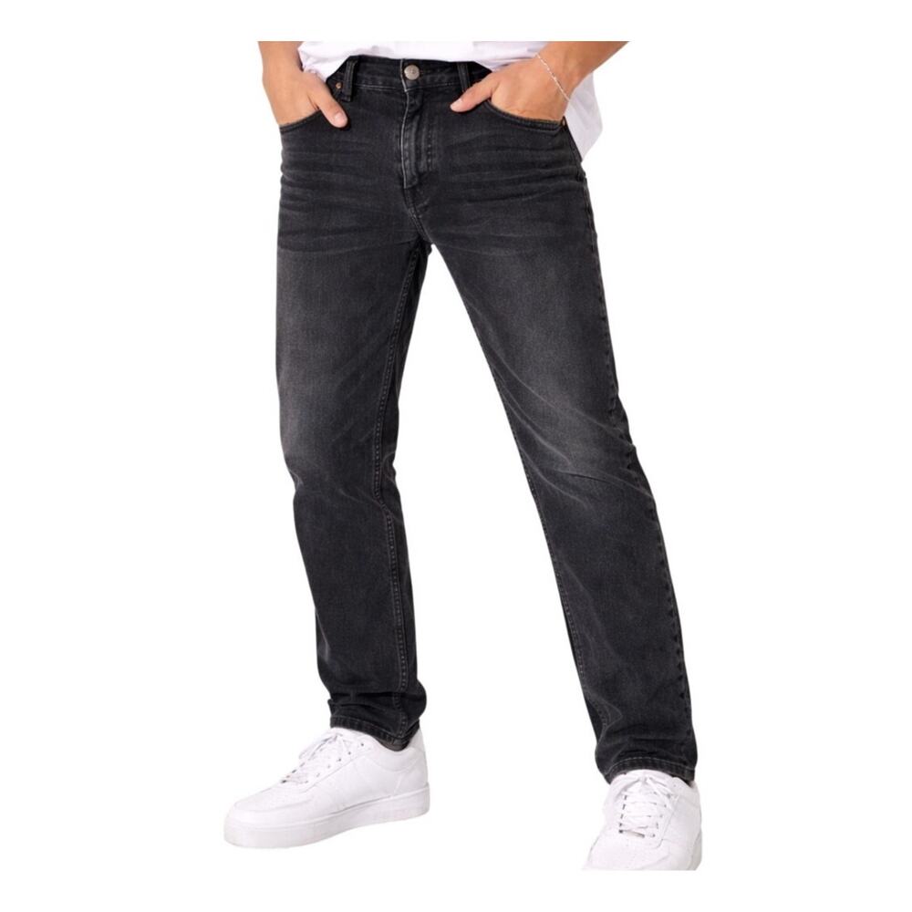 Levi's 511 Slim Fit Jeans Black Faded Wash Stretch Denim 38x32